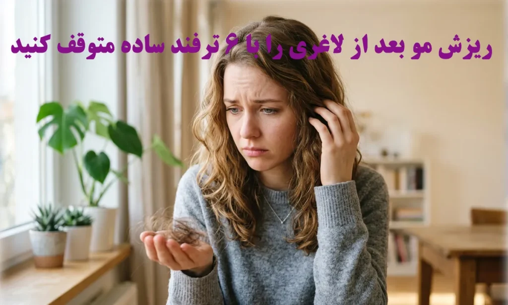 توقف ریزش مو بعد از لاغری